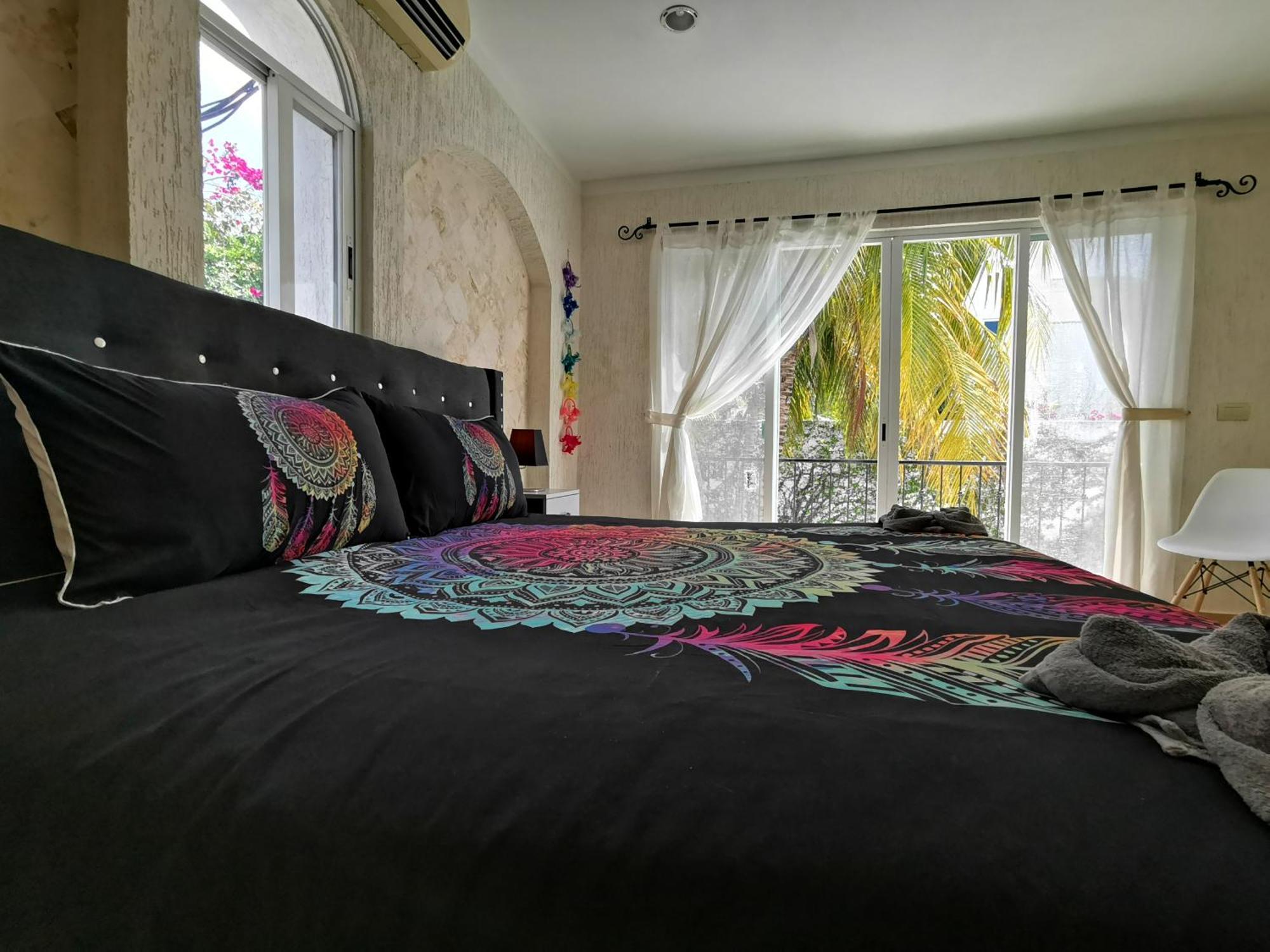 Beautiful & Cozy Near Beach Apartment Pool & Kingsize Bed Cancún Habitación foto