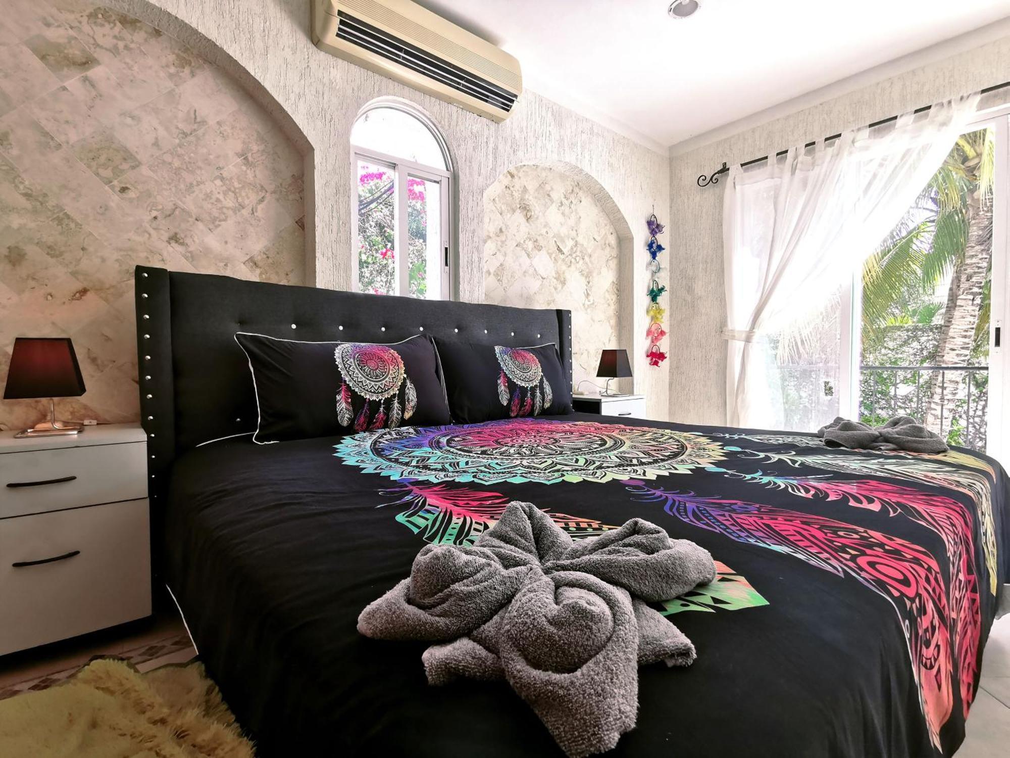 Beautiful & Cozy Near Beach Apartment Pool & Kingsize Bed Cancún Habitación foto